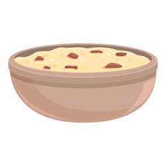 Caribbean soup icon cartoon vector. Food plate. Cuban dish