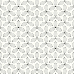 Vector seamless linear geometric pattern. Isolated on white background.