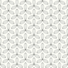 Vector seamless linear geometric pattern. Isolated on white background.