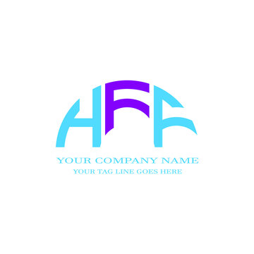 HFF letter logo creative design with vector graphic