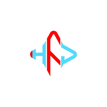 HFJ letter logo creative design with vector graphic