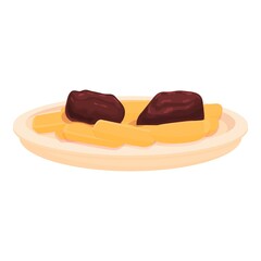 Spanish dish icon cartoon vector. Spain food. Restaurant bar