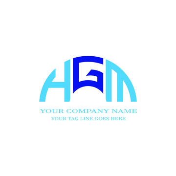 HGM letter logo creative design with vector graphic