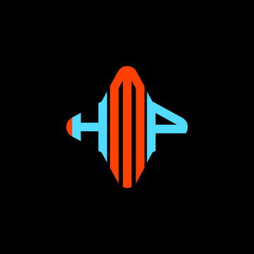 HMP letter logo creative design with vector graphic