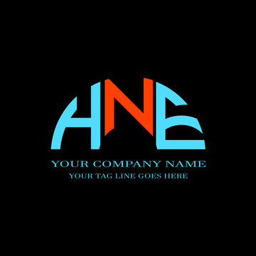 HNE letter logo creative design with vector graphic