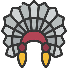 Native Indian Headdress Icon