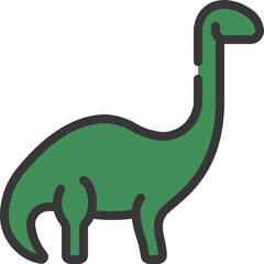 Brachiosaurus Dinosaur Icon