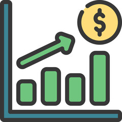 Obraz premium Financial Profits Icon