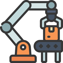 Robot Arm Assembly Icon