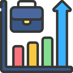 Work Bar Chart Icon