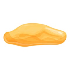 Dried fruit icon cartoon vector. Dry food. Grape snack