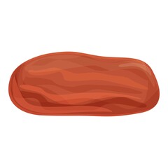 Fiber dry fruit icon cartoon vector. Healthy fruit. Snack fresh