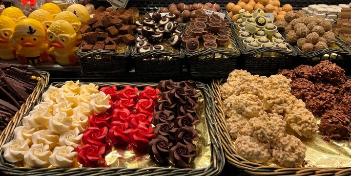 chocolate candy in a market