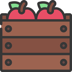 Naklejka premium Fruit Crate Icon