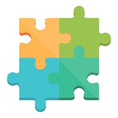 Obraz premium Puzzle toy icon cartoon vector. Shop shelf. Store game