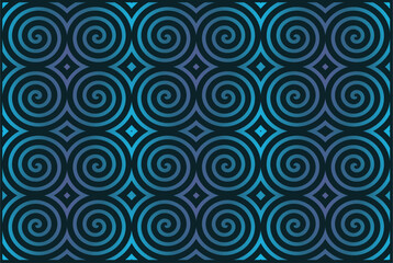 Fototapeta na wymiar abstract vector geometric background with spirals in green gradient color