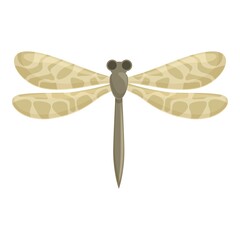 Forest dragonfly icon cartoon vector. Insect bug. Fly summer
