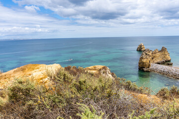 Fototapeta na wymiar View of the rocks, Algarve, Portugal