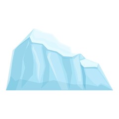 Antarctica ice icon cartoon vector. Arctic glacier. North water