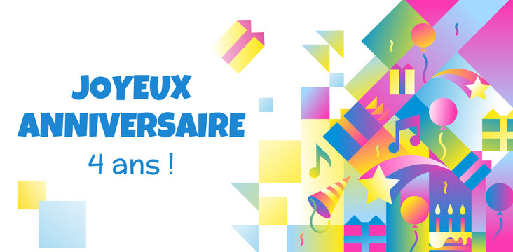 EVTI 10 Cartes D'Invitation Anniversaire Fille Thème Arc-en-ciel