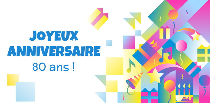carte anniversaire 80 ans