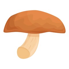 Mushroom shiitake icon cartoon vector. Shitake food. Morel fungus