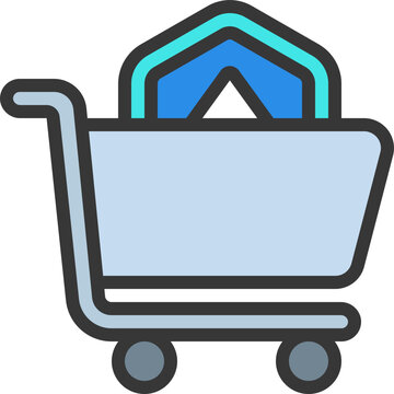 Token In Trolley Icon