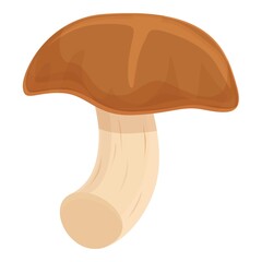 Forest shitake icon cartoon vector. Chinese mushroom. Autumn truffle