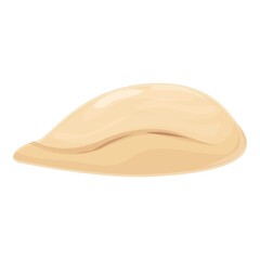 Foie gras icon cartoon vector. Duck food. French goose © nsit0108