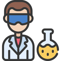 Scientist Man Icon