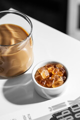 Sugar lollipops for coffee break