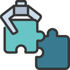 Puzzle Robot Arm Icon