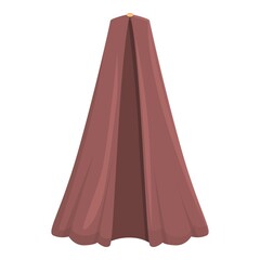 Long cloak icon cartoon vector. Super hero. Flying mantle