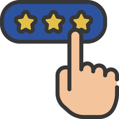 Press Review Button Icon