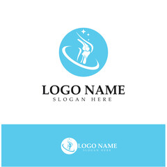 bone care healt logo symbol abstract design vector