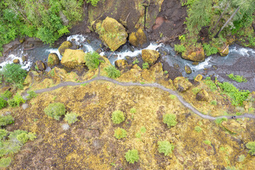 Tanner Creek flows through a beautiful slot canyon. This scenic creek eventually runs into the Columbia River Gorge in Oregon.