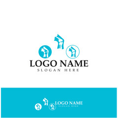 bone care healt logo symbol abstract design vector