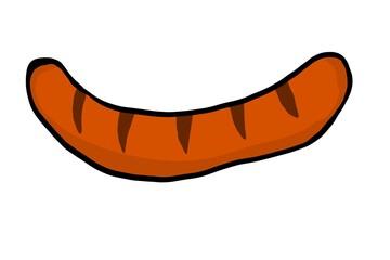 Eine Bratwurst.