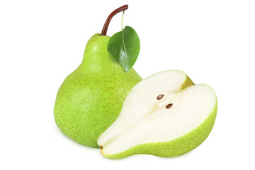 Pear on an isolated white background.