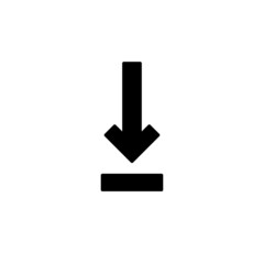 Arrow vector, download button symbol
