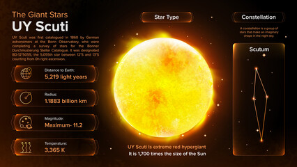 The Solar System-RW Cephei Star and its characteristics © BonkersArt