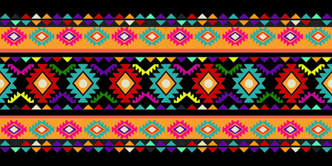 seamless ethnic pattern design.Geometric ethnic oriental ikat pattern traditional Design.ethnic oriental pattern,fabric,embroidery.Mexican pattern.merican pattern.latin african.indian fabric.Mexican