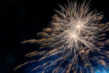 fireworks during the holiday