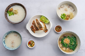 Thai-Chinese Style Congee and Rice Dishes 