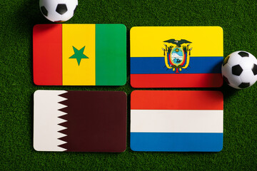 World football champion in Qatar. Group A.