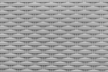 Gray Plastic Wicker Basket Abstract Seamless Pattern Texture Background