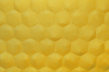 Honeycomb pattern abstract yellow background hexagonal geometric shape wall design modern interior