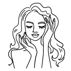 Beauty woman, Woman line art, Woman pose