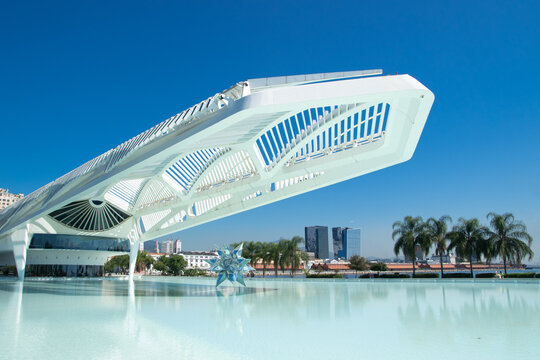 Rio de Janeiro, may 26, 2022: Museu do Amanha (Museum of Tomorrow) in Rio de Janeiro City.