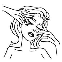 Beauty woman, Woman line art, Woman pose